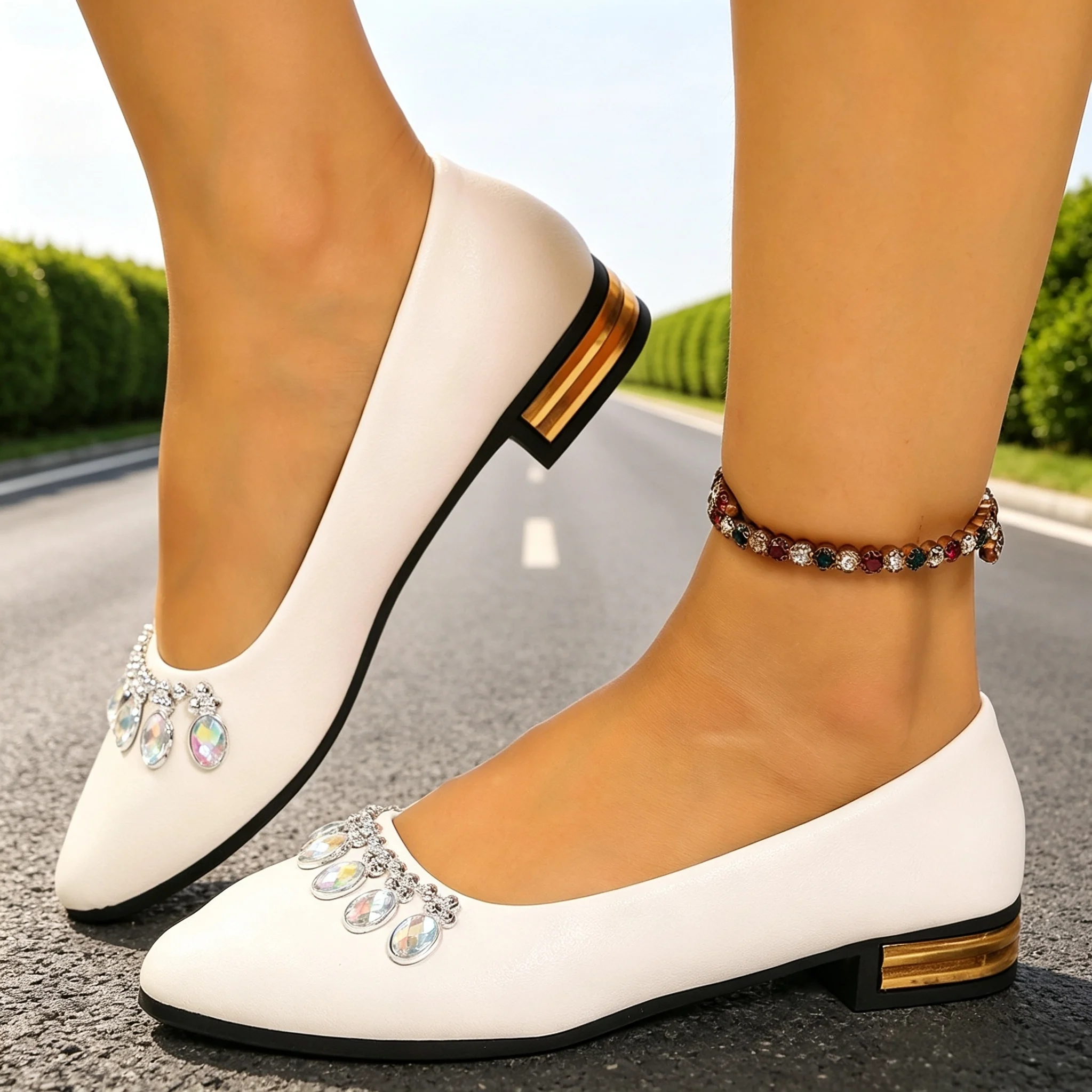 Heels - Kadın Düz Ayakkabılar Sivri Burun Bale